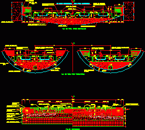 Secions Of Meter Rails DWG Detail for AutoCAD