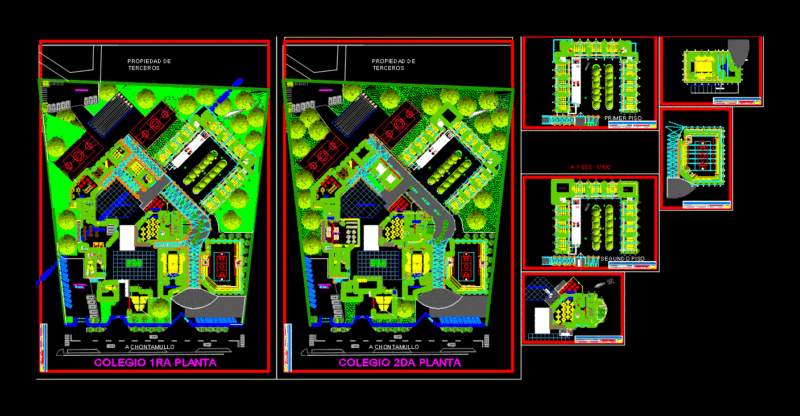 Secondary School DWG Full Project for AutoCAD