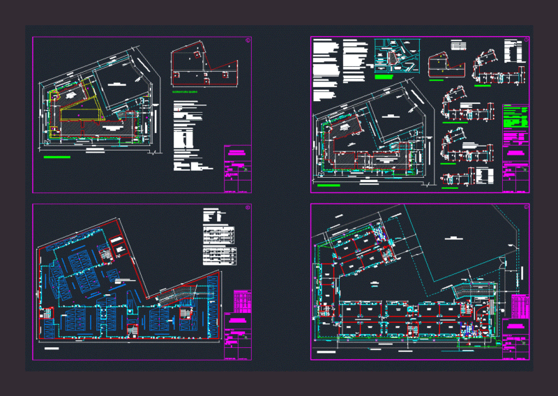 Secondary School DWG Plan for AutoCAD