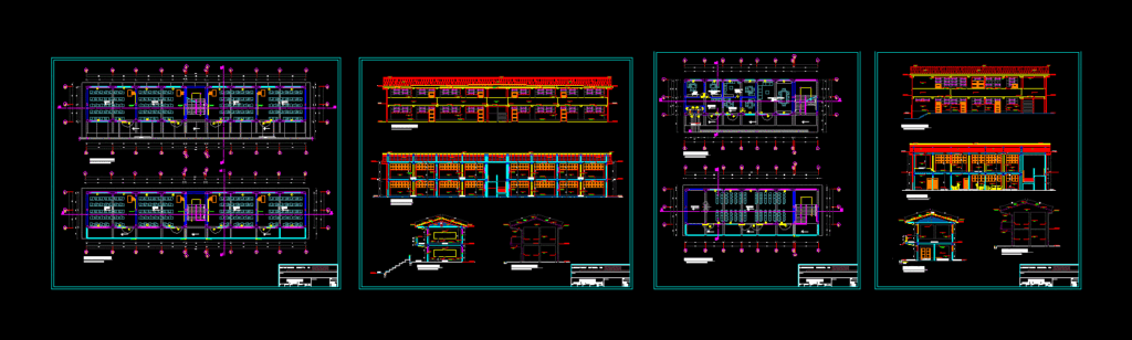 Secondary School Education DWG Plan for AutoCAD