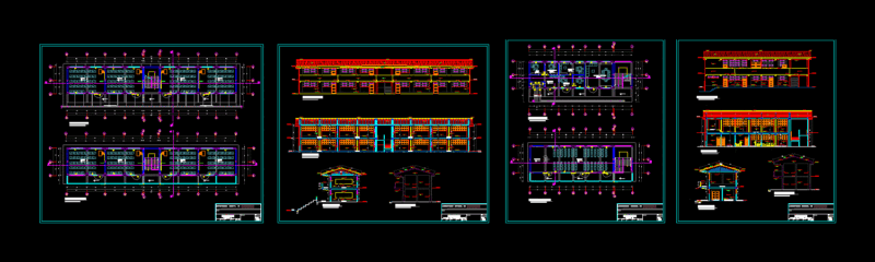 Secondary School Education DWG Plan for AutoCAD