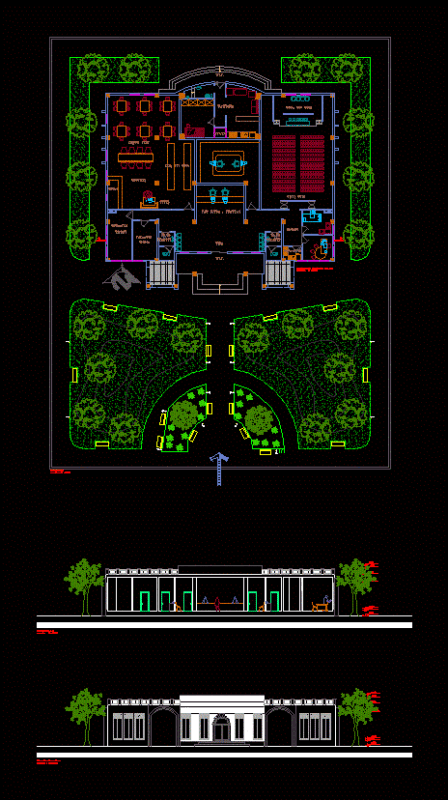 Section And Elevation DWG Plan for AutoCAD