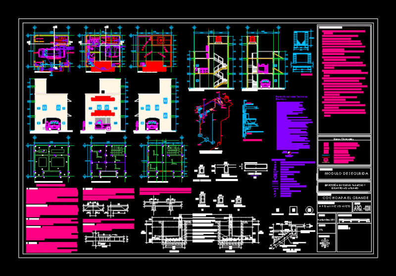 Security Module 2D DWG Full Project for AutoCAD