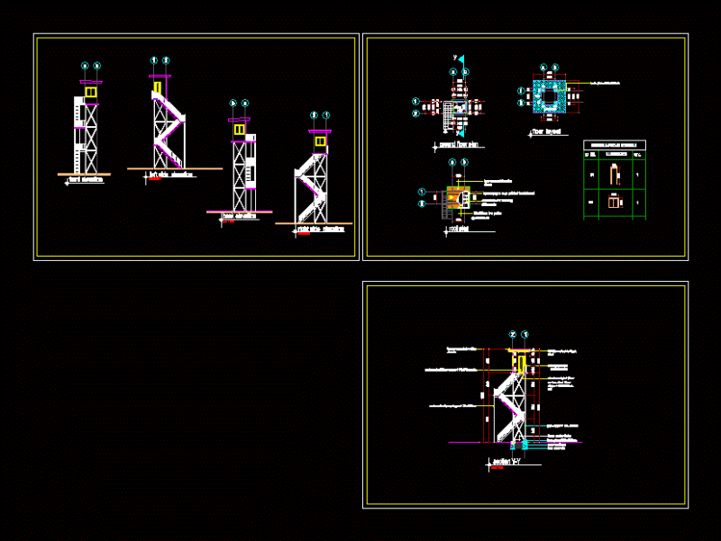 Security Tower DWG Block for AutoCAD