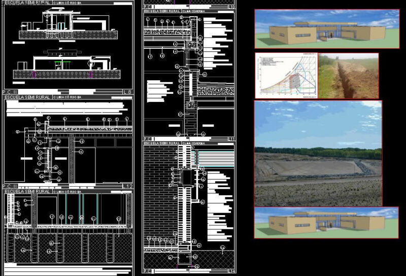 Semi School DWG Detail for AutoCAD