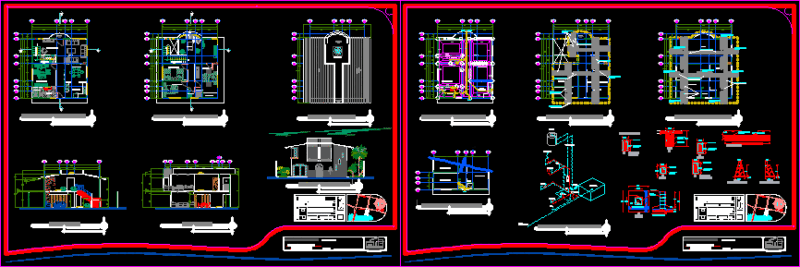 Semicircle House DWG Section for AutoCAD