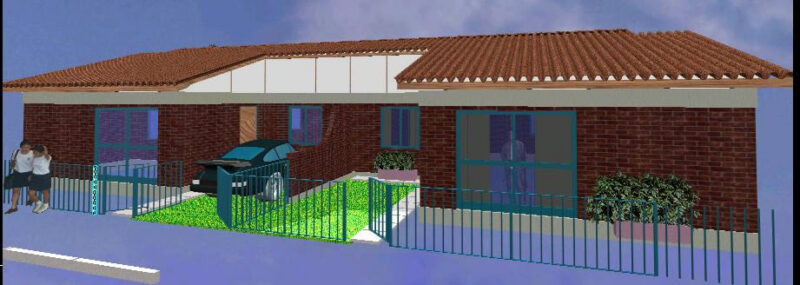 Semidetached Dwelling 3D DWG Model for AutoCAD