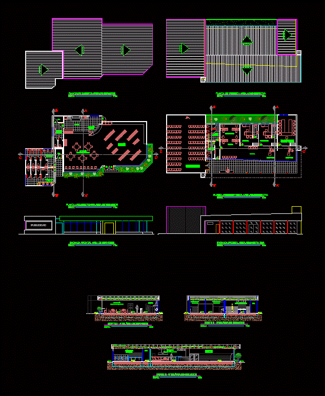 Service Area Minimarket DWG Detail for AutoCAD • Designs CAD