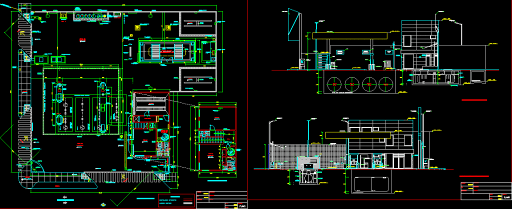 Service Station – Gas DWG Block for AutoCAD