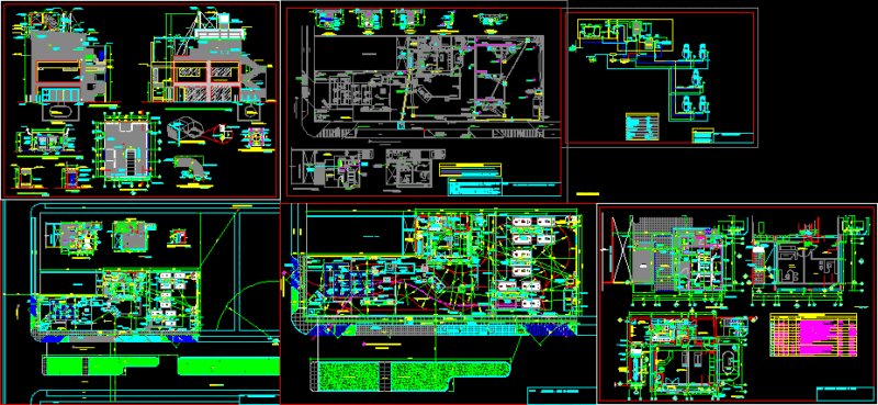 Service Station – Project DWG Full Project for AutoCAD