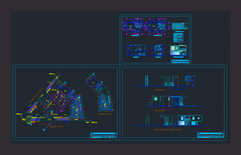 Service Station DWG Full Project for AutoCAD