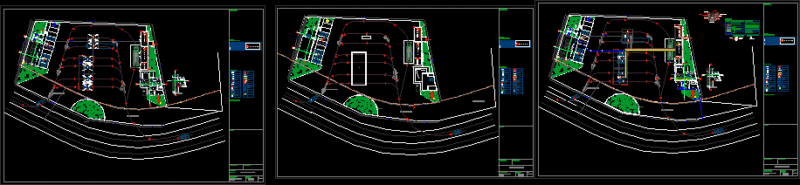 Service Station DWG Plan for AutoCAD