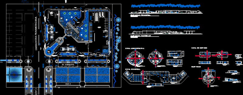Servicentro DWG Full Project for AutoCAD