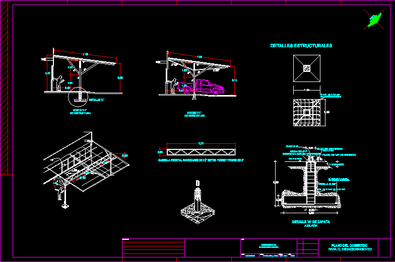 Planos De Pergolas En Autocad