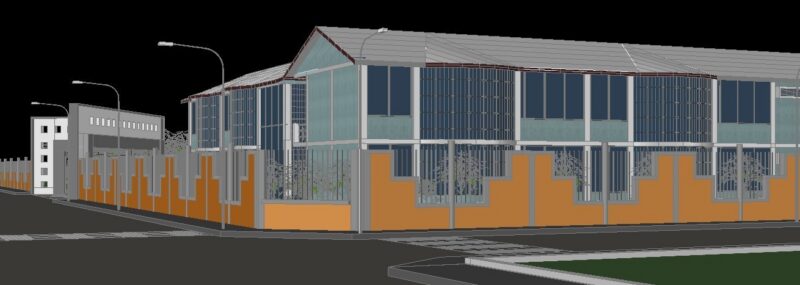 Shevoja School 3D DWG Model for AutoCAD