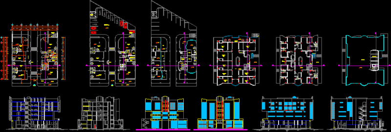 Shopping Center – DWG Section for AutoCAD