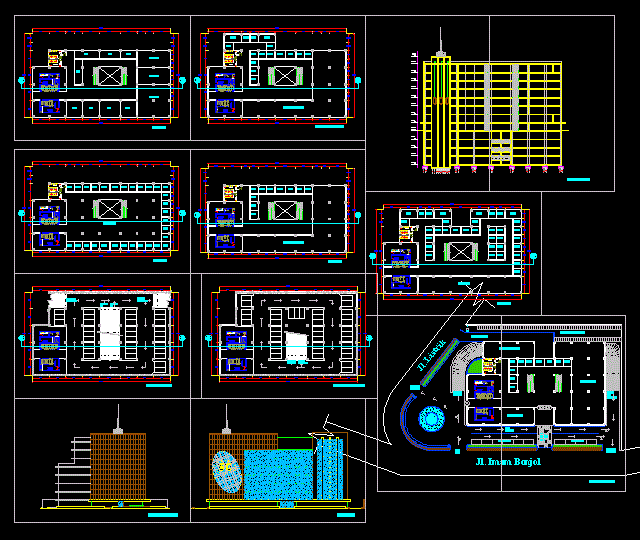 Shopping Center Concept DWG Block for AutoCAD • Designs CAD