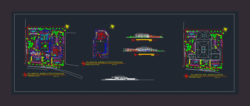 Shopping Center DWG Block for AutoCAD