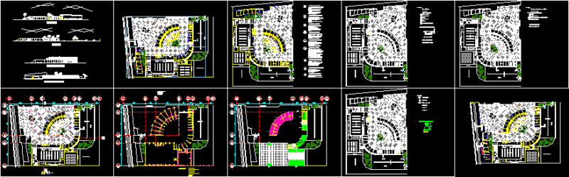 Shopping Center DWG Section for AutoCAD