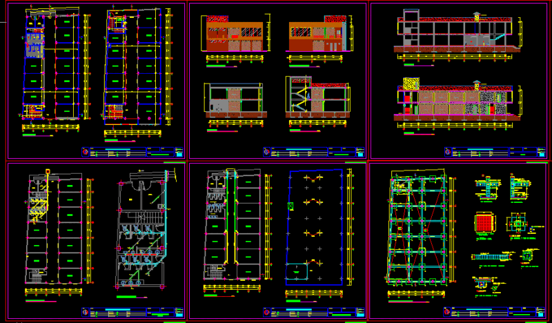 Shopping Center DWG Section for AutoCAD