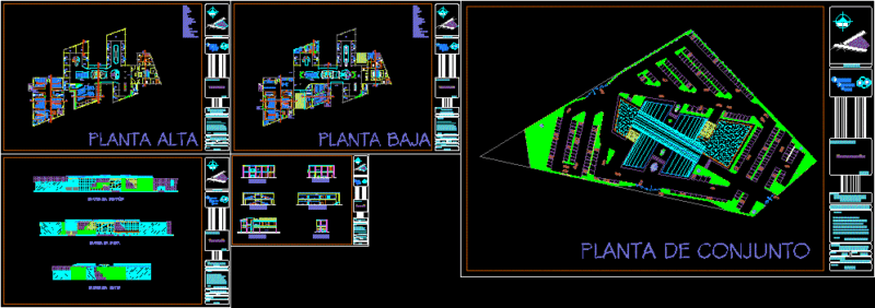 Shopping Center DWG Section for AutoCAD