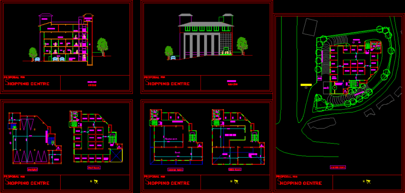 Shopping DWG Block for AutoCAD