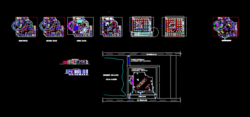 Shopping Mall DWG Section for AutoCAD