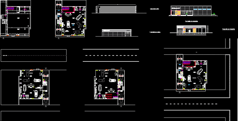 Showroom Renault DWG Block for AutoCAD