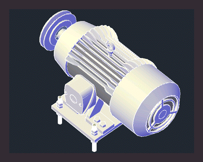 Siemens Electric Motor 3D DWG Model for AutoCAD • Designs CAD