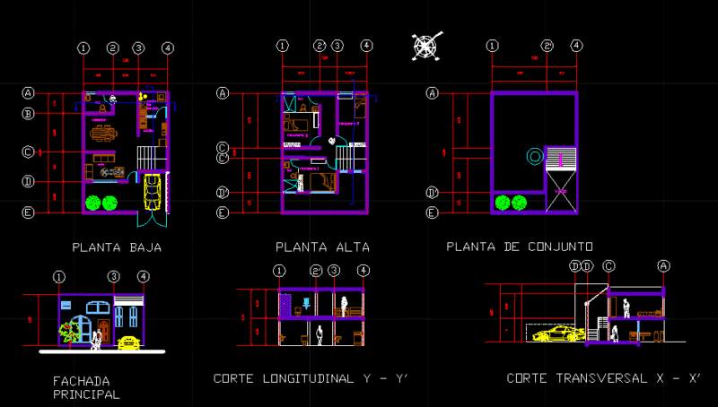 Simple Housing – DWG Block for AutoCAD