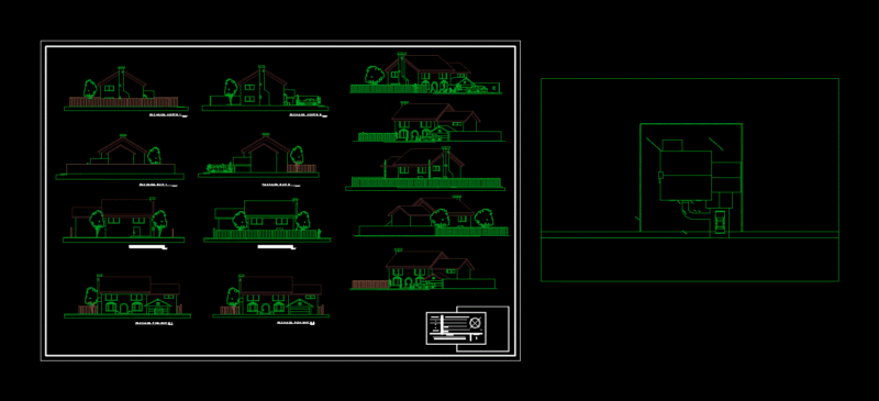 Simpson House (Homer) DWG Block for AutoCAD