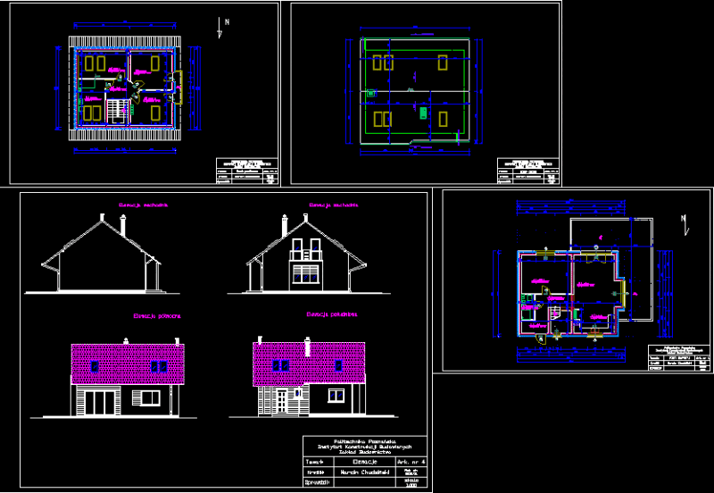 Single – Family Home DWG Full Project for AutoCAD