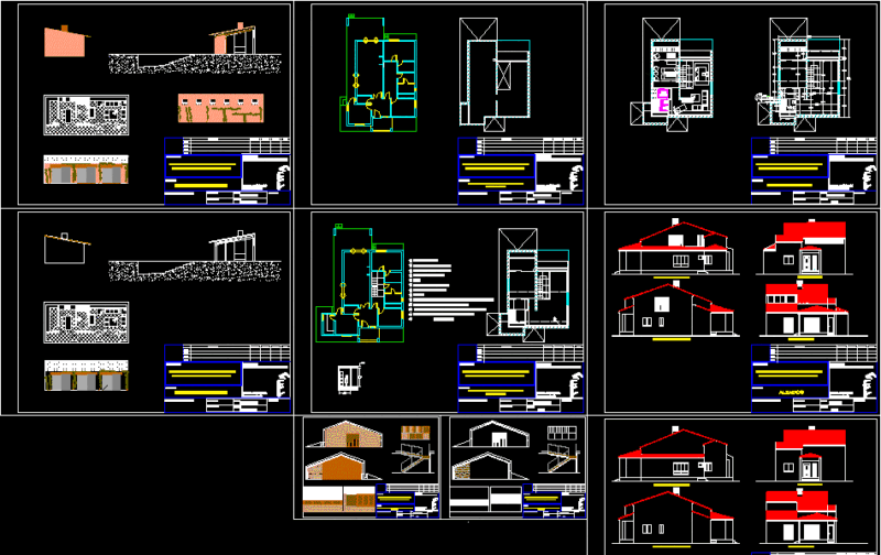 Single Family Chalet – Sevilla DWG Block for AutoCAD