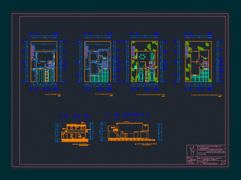 Single Family Detached DWG Block for AutoCAD