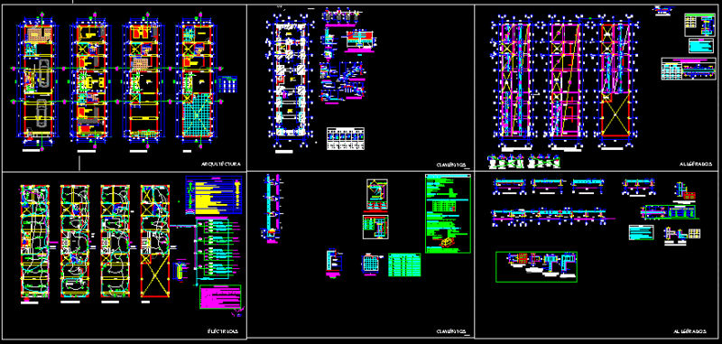 Single Family Dwelling DWG Full Project for AutoCAD