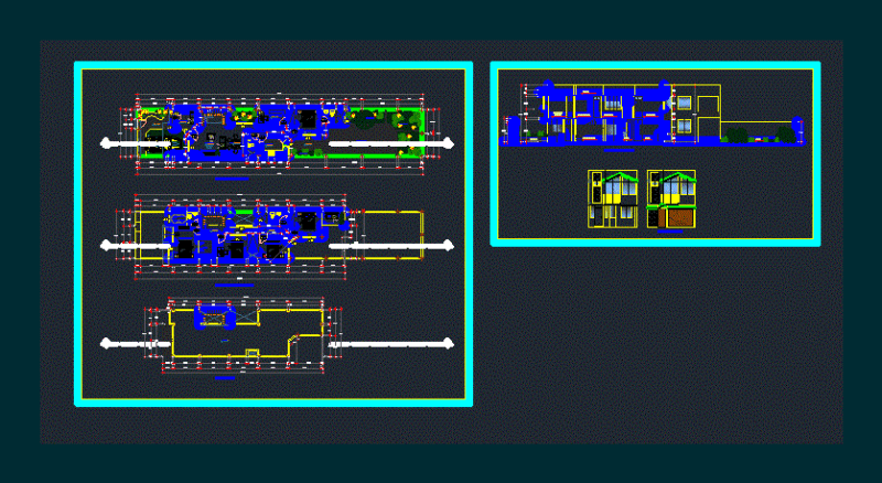 Single Family DWG Block for AutoCAD