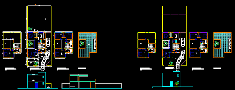 Single Family DWG Block for AutoCAD