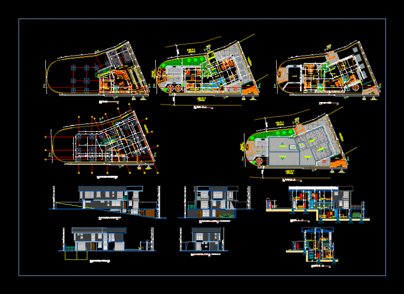 Single Family DWG Block for AutoCAD