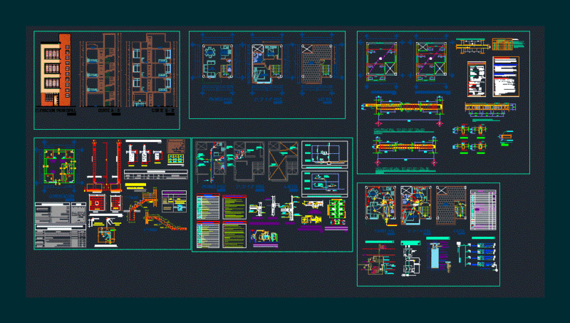 Single Family DWG Block for AutoCAD