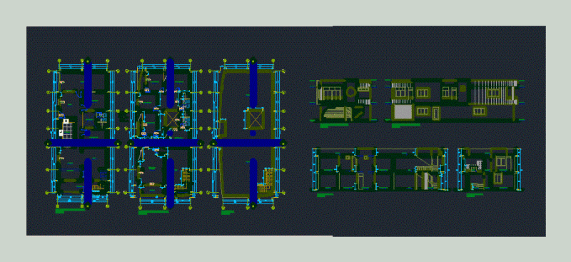 Single Family DWG Block for AutoCAD