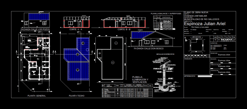 Single Family DWG Detail for AutoCAD