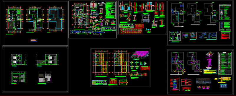 Single Family DWG Full Project for AutoCAD