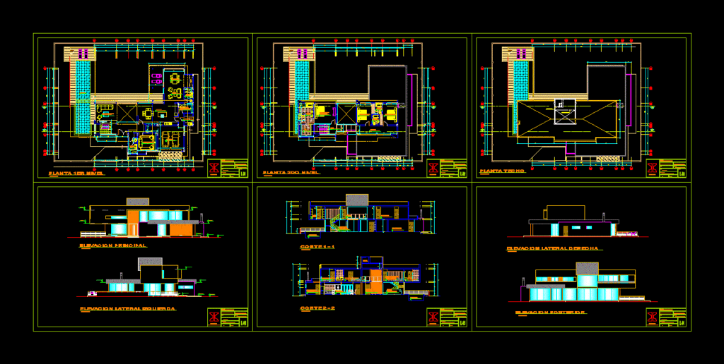 Single Family DWG Full Project for AutoCAD