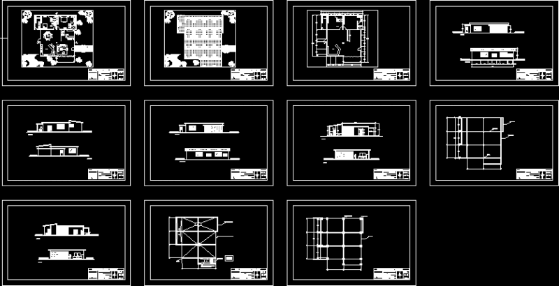 Single Family DWG Plan for AutoCAD