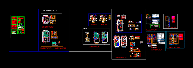 Single Family DWG Plan for AutoCAD