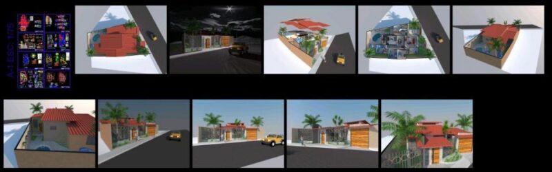 Single Family DWG Plan for AutoCAD