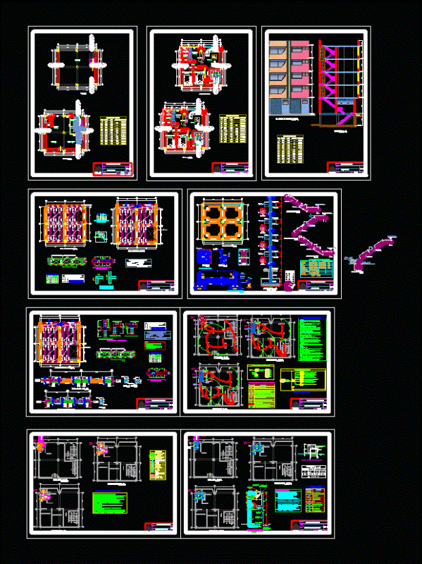 Single Family DWG Section for AutoCAD
