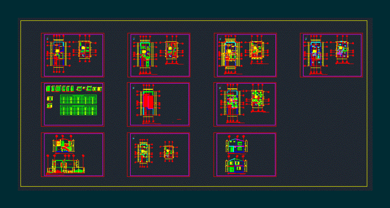 Single Family Home DWG Block for AutoCAD