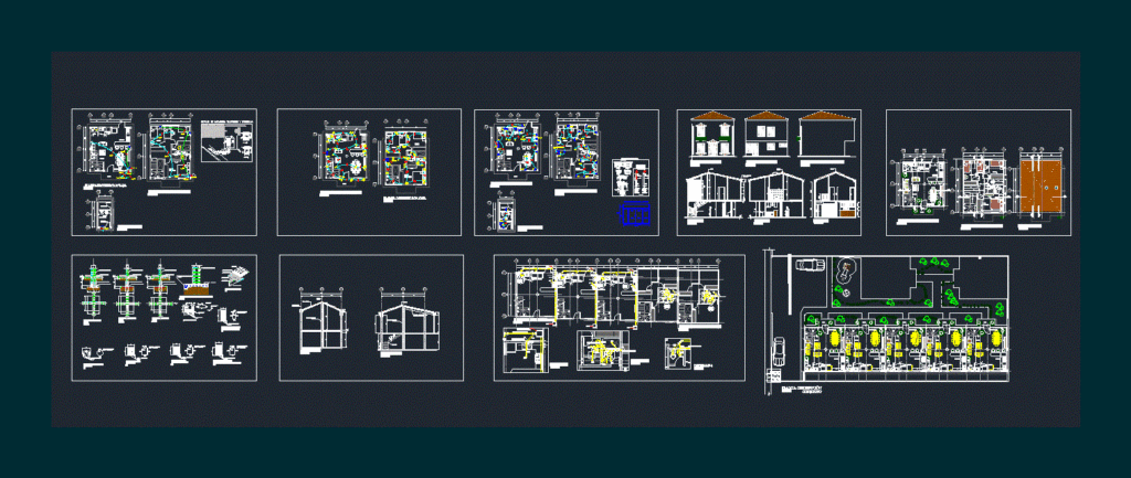 Single Family Home DWG Block for AutoCAD