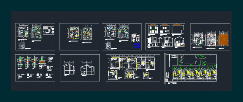 Single Family Home DWG Block for AutoCAD